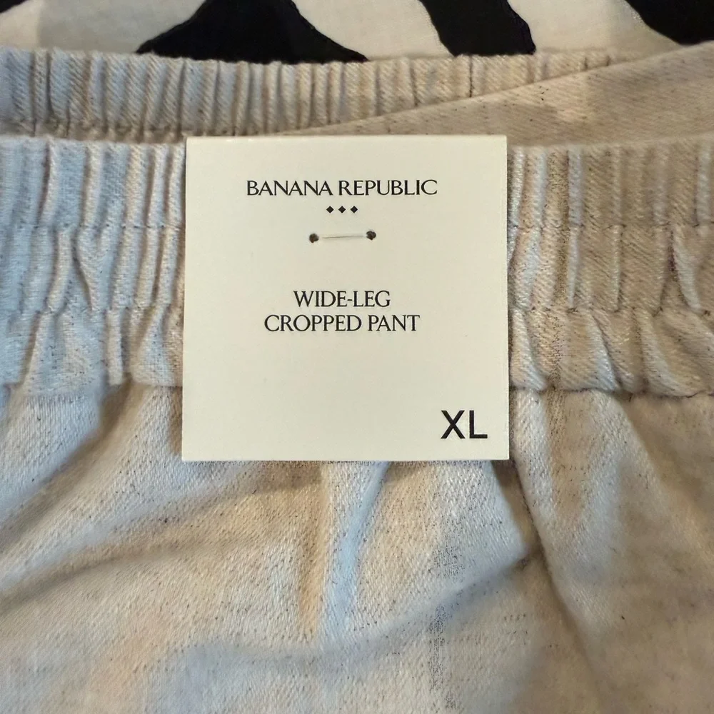 NWT Banana Republic Linen Cropped Pants - Picture 7 of 7